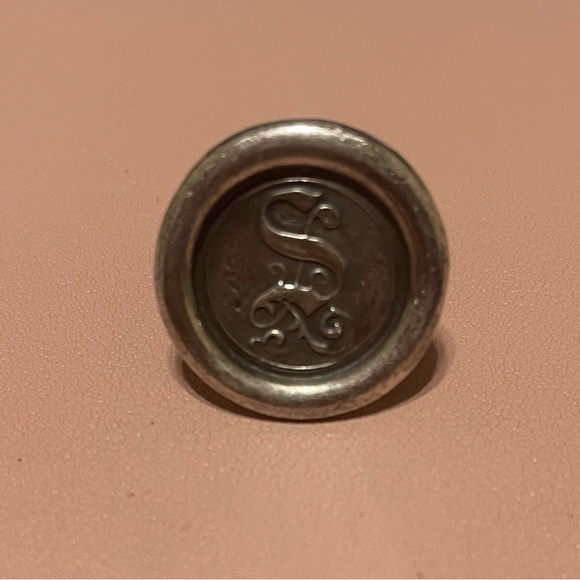 Jewelry - Hand Stamped “S” Pendant Ring